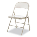 Alera Metal Office Folding Chair, Taupe, 4/Carton (ALECA944)