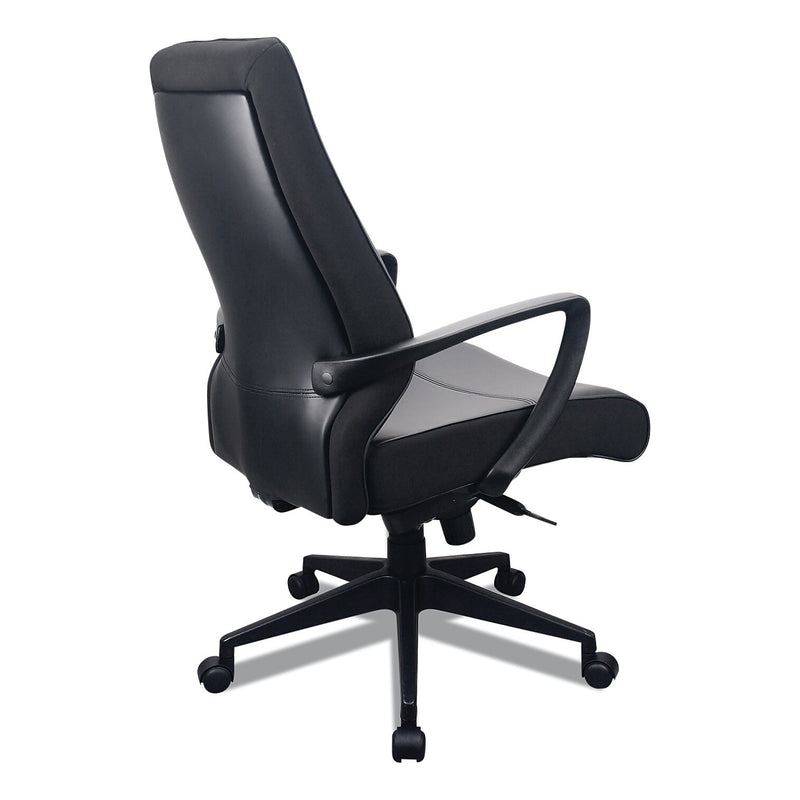 TempurPedic Executive Chair, High Back, Leather, Black (TP300)