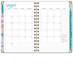 2025-2026 Global Printed Products Boho Ikat 5.5" x 8" Weekly & Monthly Planner, Paper Cover, Multicolored (NAD26-58-83)
