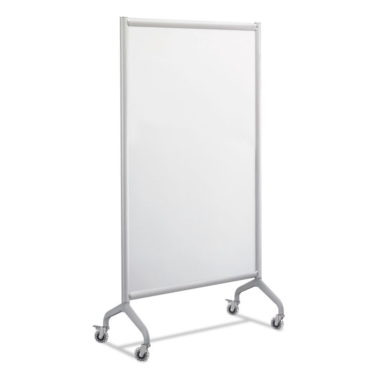 Rumba Whiteboard Collaboration Screen, 36" x 60", White Surface, Powder-Coated Aluminum Frame