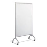 Rumba Whiteboard Collaboration Screen, 36" x 60", White Surface, Powder-Coated Aluminum Frame