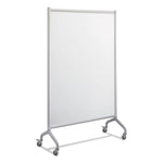 Rumba Whiteboard Collaboration Screen, 36" x 60", White Surface, Powder-Coated Aluminum Frame