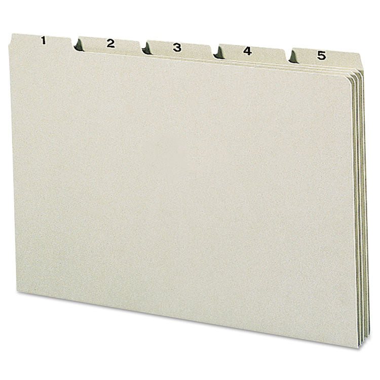 100% Recycled Daily Top Tab File Guide Set, 1/5-Cut Top Tab, 1 To 31, 8.5 X 14, Green, 31/set