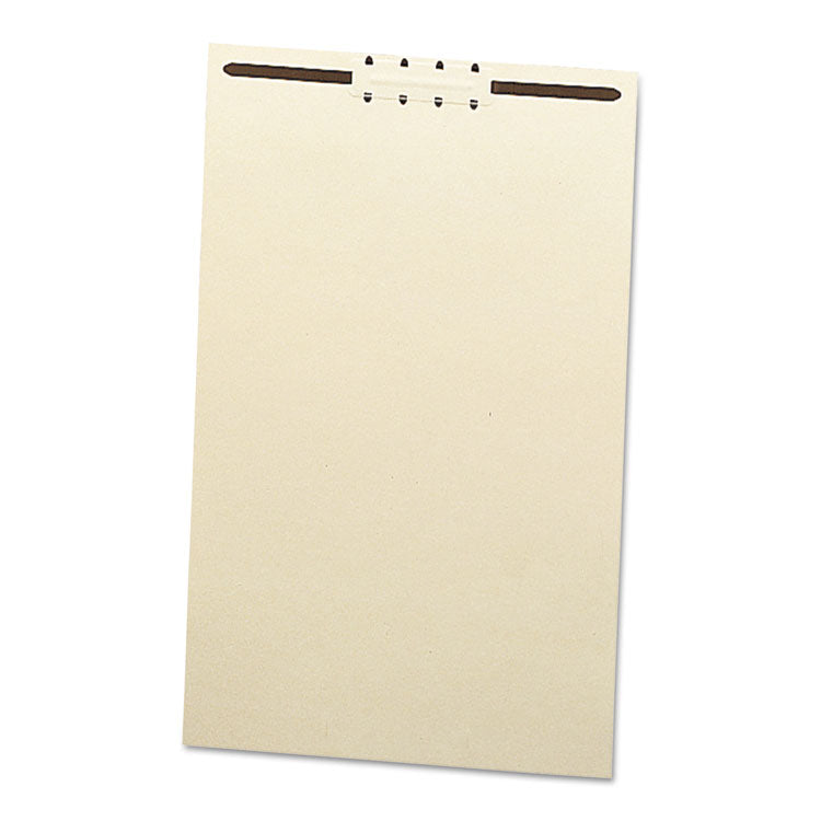 Fastener File Backs, 1 Fastener, 2" Capacity, Legal Size, Manila, 100/Box