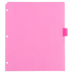 JAM Paper Poly Dividers, 8-Tab, Assorted Colors, 6 Packs (375032922A)