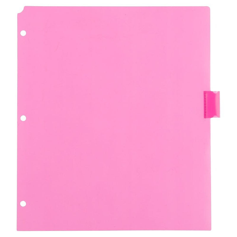 JAM Paper Poly Dividers, 8-Tab, Assorted Colors, 6 Packs (375032922A)