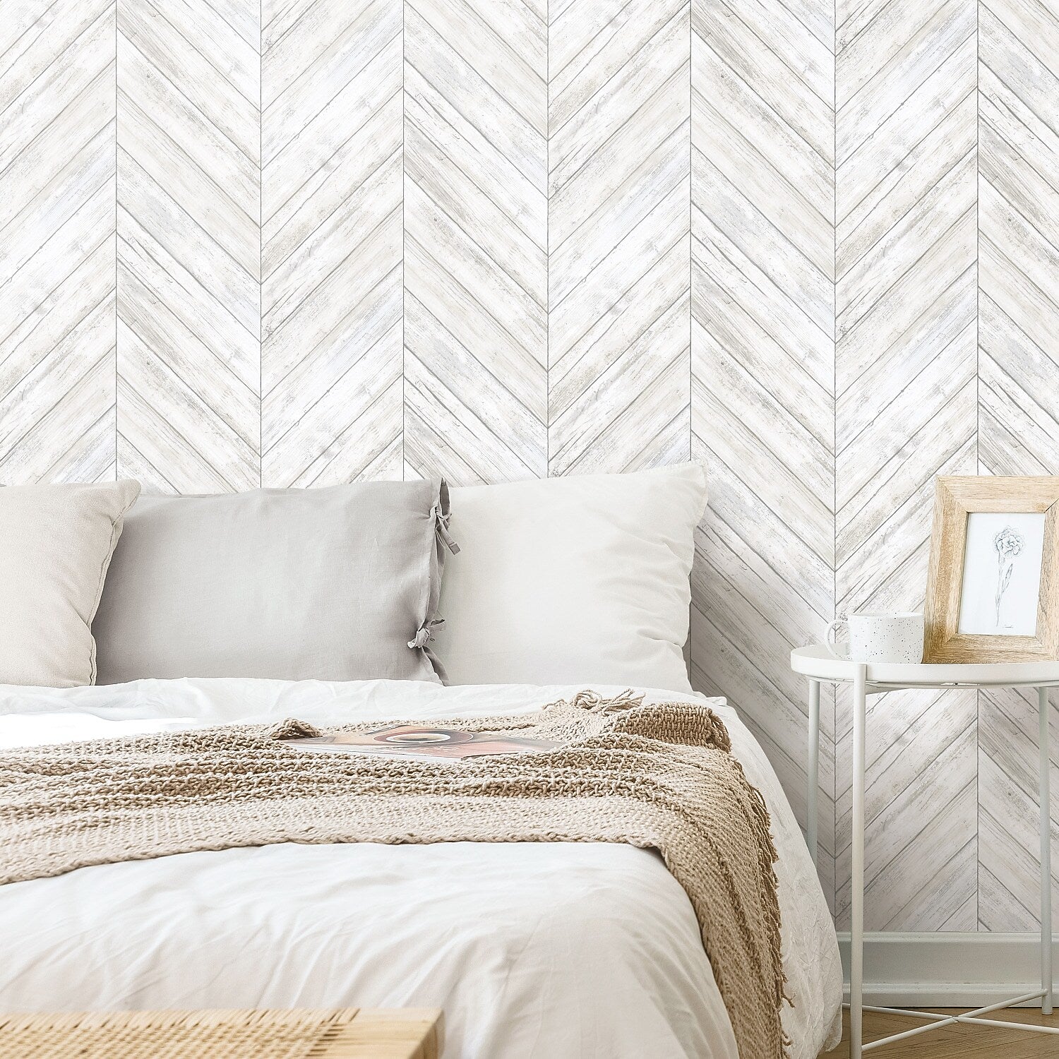 York Wallcoverings Herringbone Peel and Stick Wallpaper (RMK11453WP)