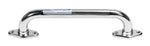 Dynarex Rotating Flange Knurled Grab Bar, 12", Chrome (10311)