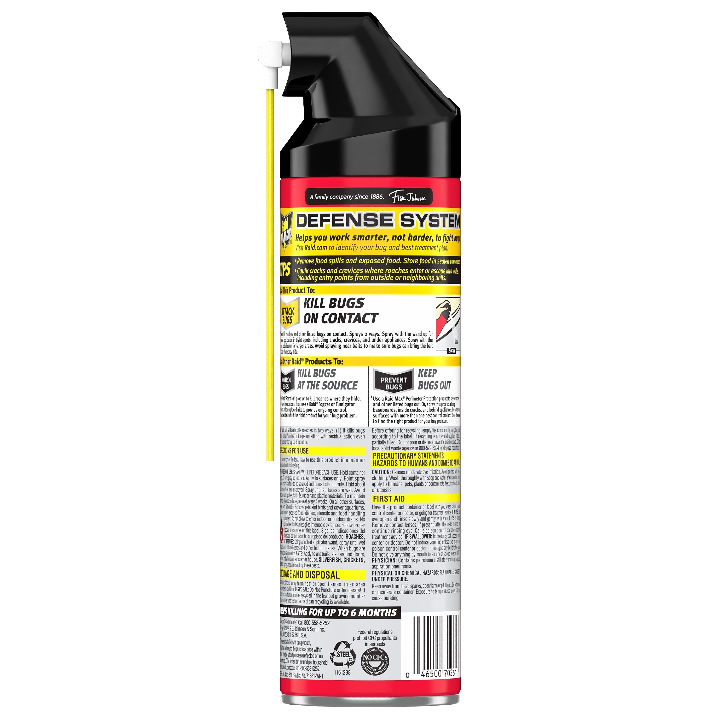 Raid Max Ant & Roach Killer, 14.5 oz. (655571)