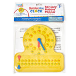 hand2mind Numberline Clock Sensory Bubble Popper, Multicolored (96991)