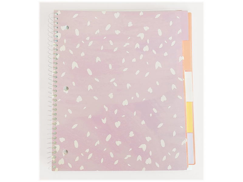 Carolina Pad Silver Lining 5-Subject Notebook, 9.75" x 11", College-Ruled, 150 Sheets, Assorted Colors (17504)