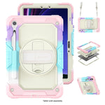 SaharaCase Raider Series Heavy Duty Case with Hand Strap for Galaxy Tab S10 FE /S9/S9 FE, Sunset Sorbet (TB00464)