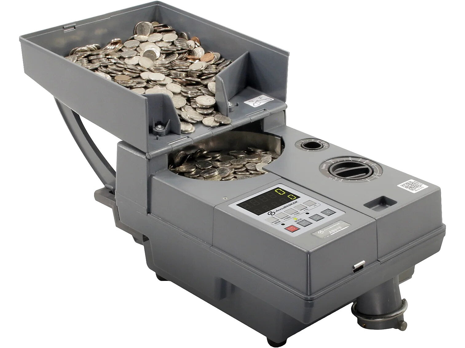 AccuBANKER Medium-Duty Universal Coin Counter, Black (AB610)