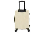 InUSA Drip 20" Hardside Carry-On Suitcase, 4-Wheeled Spinner, TSA Checkpoint Friendly, Sand (IUDRI00S-SAN)