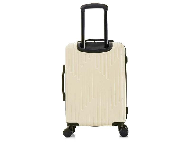 InUSA Drip 20" Hardside Carry-On Suitcase, 4-Wheeled Spinner, TSA Checkpoint Friendly, Sand (IUDRI00S-SAN)