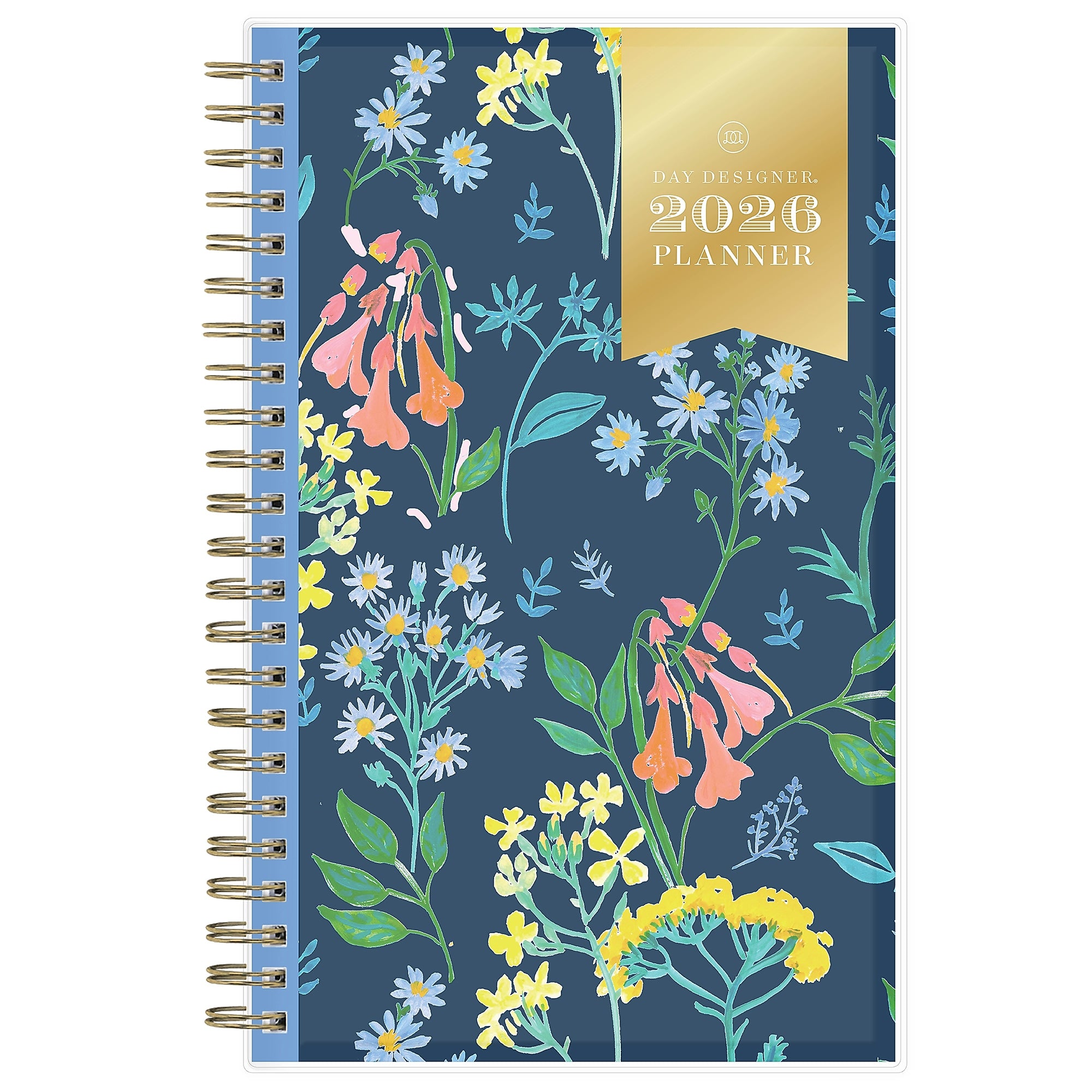 Planning Calendar DD Meadow Blue Poly CYO 5x8 RY26 Wkly/Mthly Safety Wirebound -