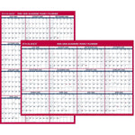 2025-2026 AT-A-GLANCE 48" x 32" Academic Yearly Wet-Erase Wall Calendar, Reversible, White/Red (PM36AP-28-26)