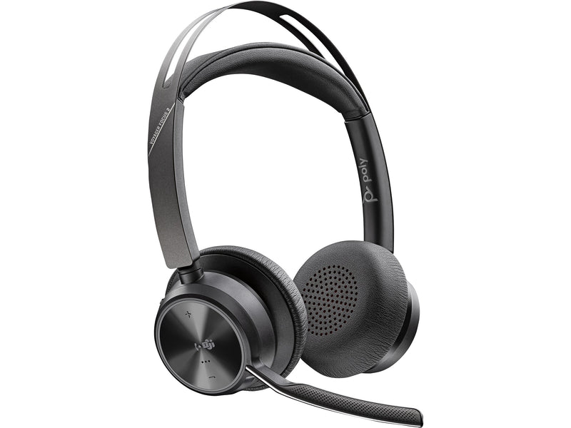 Poly Voyager Focus 2 Wireless Noise Canceling Bluetooth Stereo Headset, MS Certified (9T9J6AA#AC3)