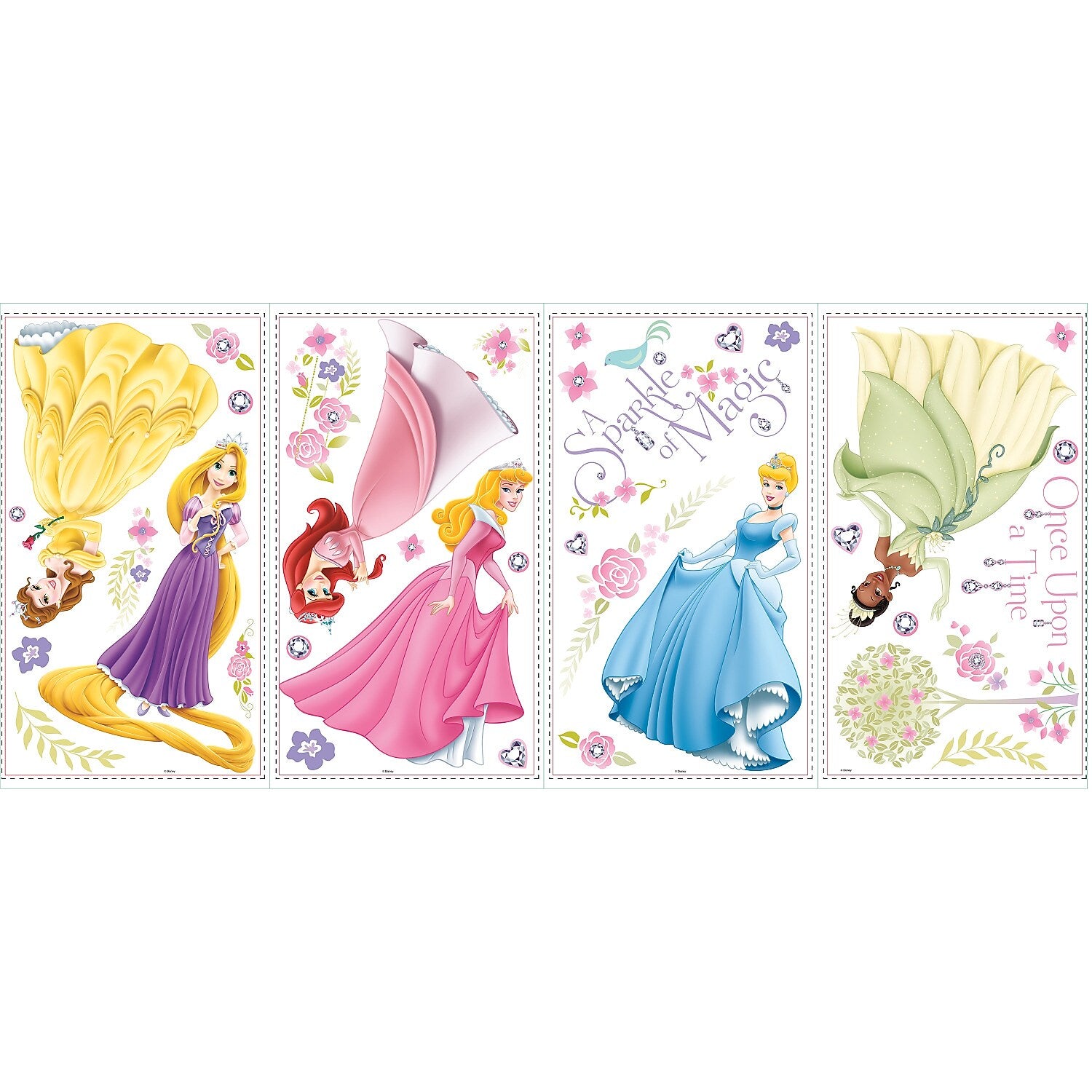 York Wallcoverings Disney Princess - Glow Princess Contemporary Decals, Music, Movies & TV (RMK1903SCS)