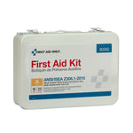 First Aid Only Metal First Aid Kit, ANSI 2015 Class A, 25 People, 89 Pieces (90560)