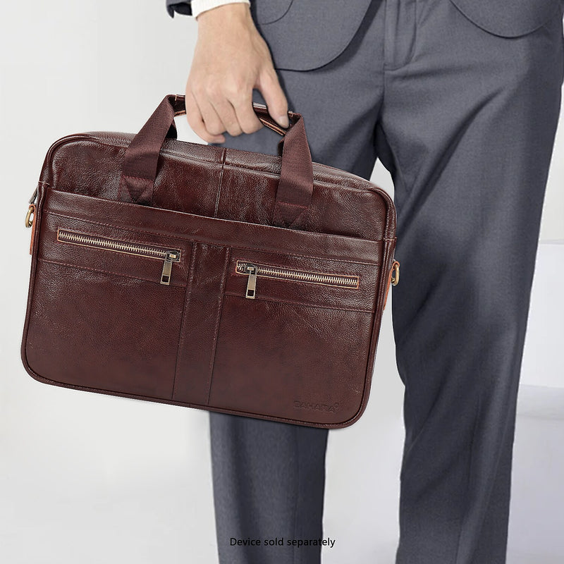 SaharaCase 16" Leather Laptop Bag, Oxford Brown (LT00082)