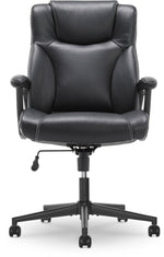 Serta Bonded Leather Executive Chair, Black (CHR200097)