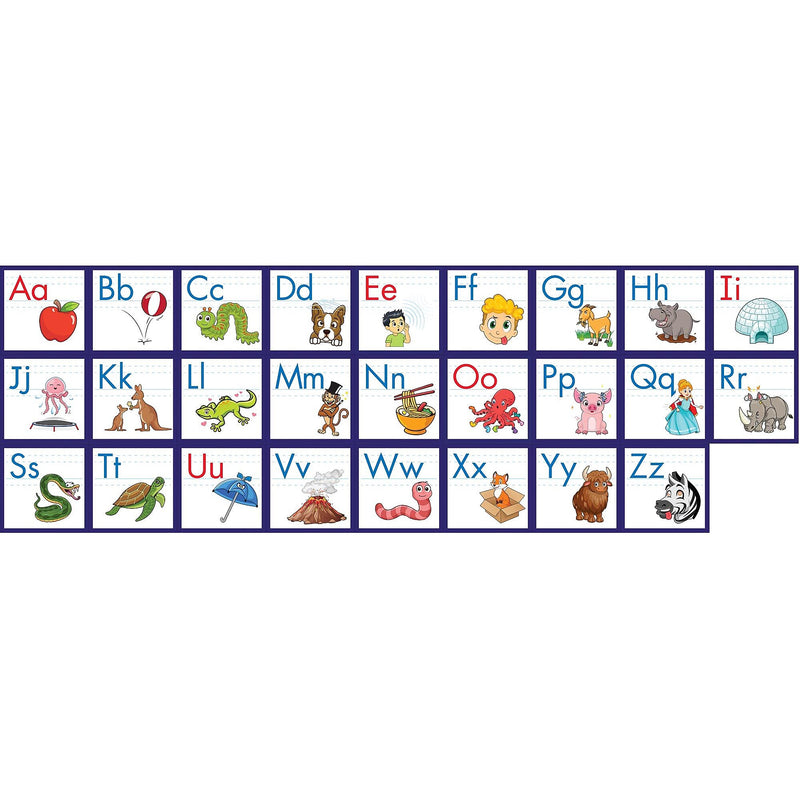 Junior Learning 8.23" x 8.23" Rainbow Phonics Alphabet Poster, 26/Set (JRLRP113)