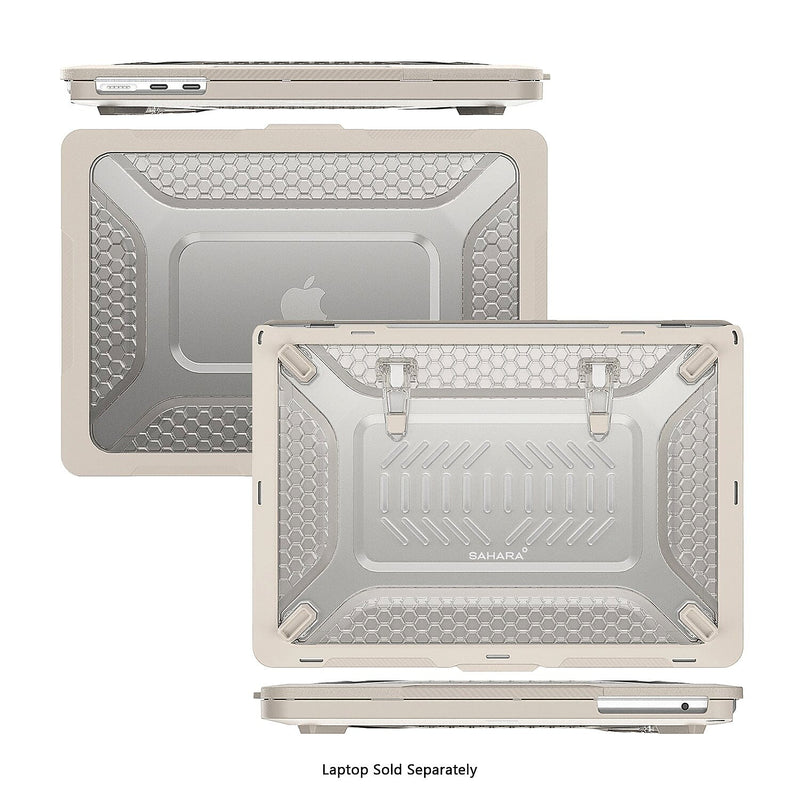SaharaCase Raider Ultra-Duty Series 15" Laptop Case with Stand, Shock Absorbing, Desert Ash (LT00070)