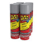 Flex Seal Aerosol Liquid Rubber Sealant, Gray, 14 oz., 6/Pack (FSGRYR20-4)