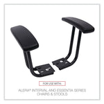 Alera® Fixed T-Arms for Interval IN48B Series Task Chairs, Black, 2/Pair (ALEIN49AKB10B)