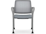 HON Ignition Fabric/Mesh Multipurpose Stacking Chair, Basalt/Silver (HIGS6.F.H.IF.APX25.PR8T)