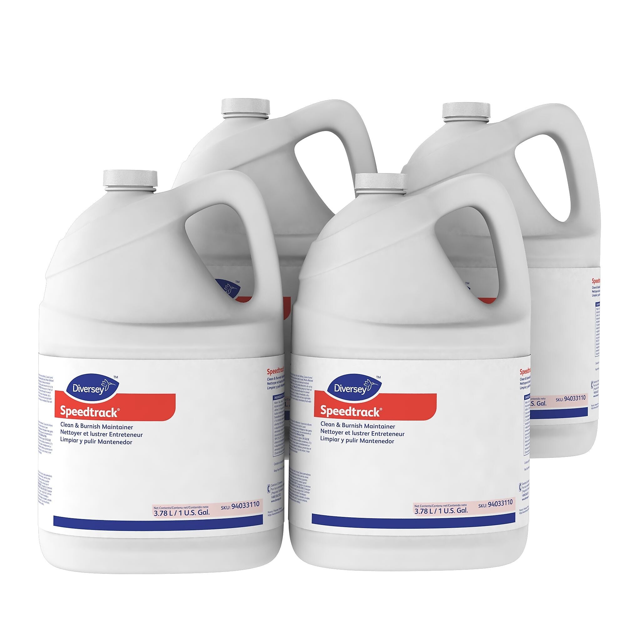 Diversey Speedtrack Floor Cleaner, Unscented, 128 Fl. Oz., 4/Carton (94033110)