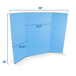 Flipside Corrugated Project Board, 3' x 4', Sky Blue, 24/Carton (30066-24)