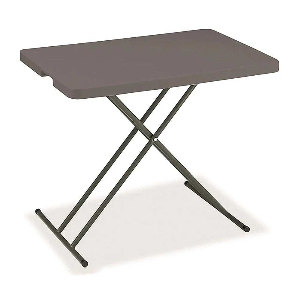 AbilityOne SKILCRAFT 20"W x 30"D Folding Table, Charcoal Gray (7110-01-702-6954)