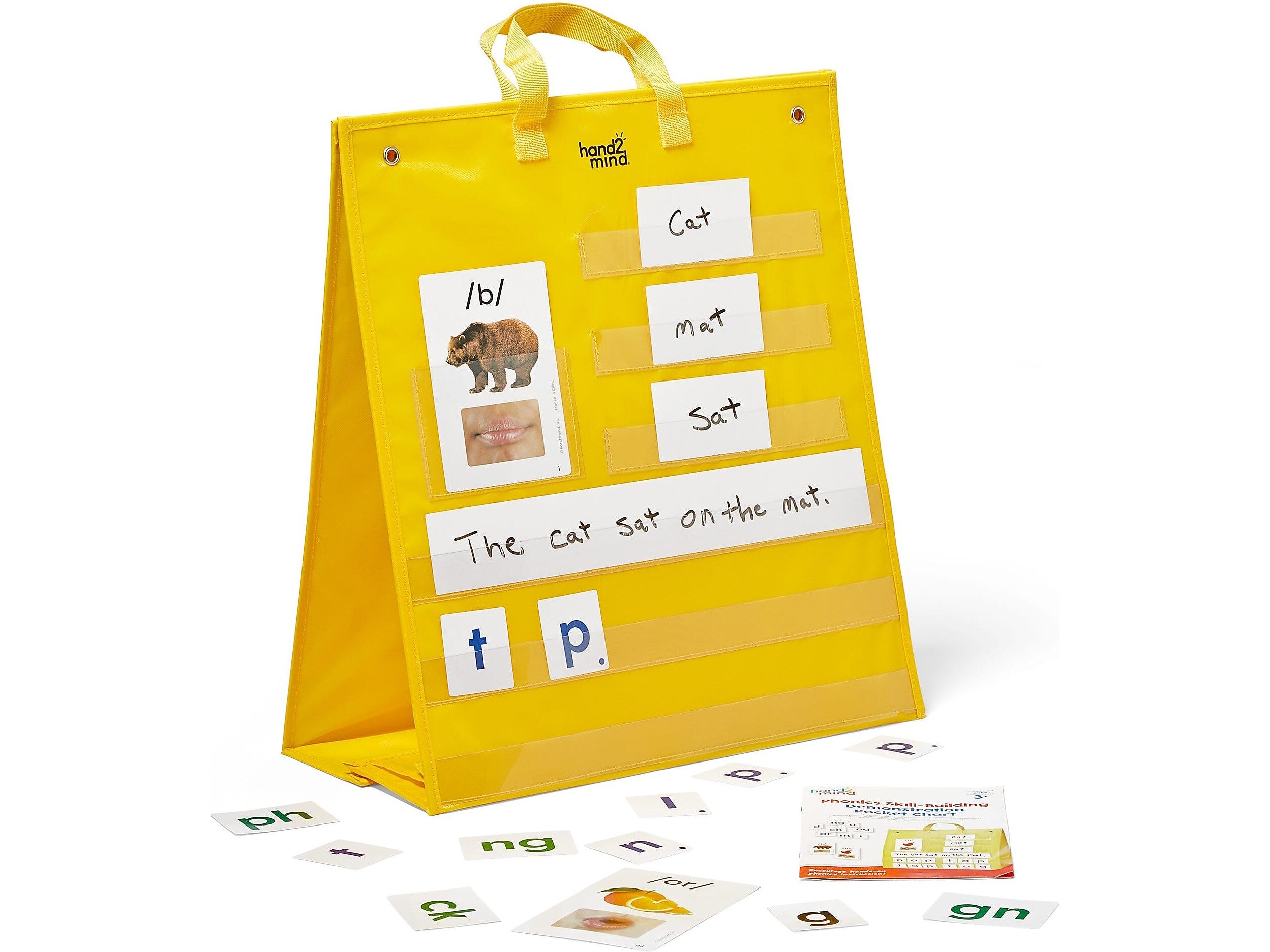 hand2mind Phonics Skill-Building Demonstration Pocket Chart, Tabletop (96158)