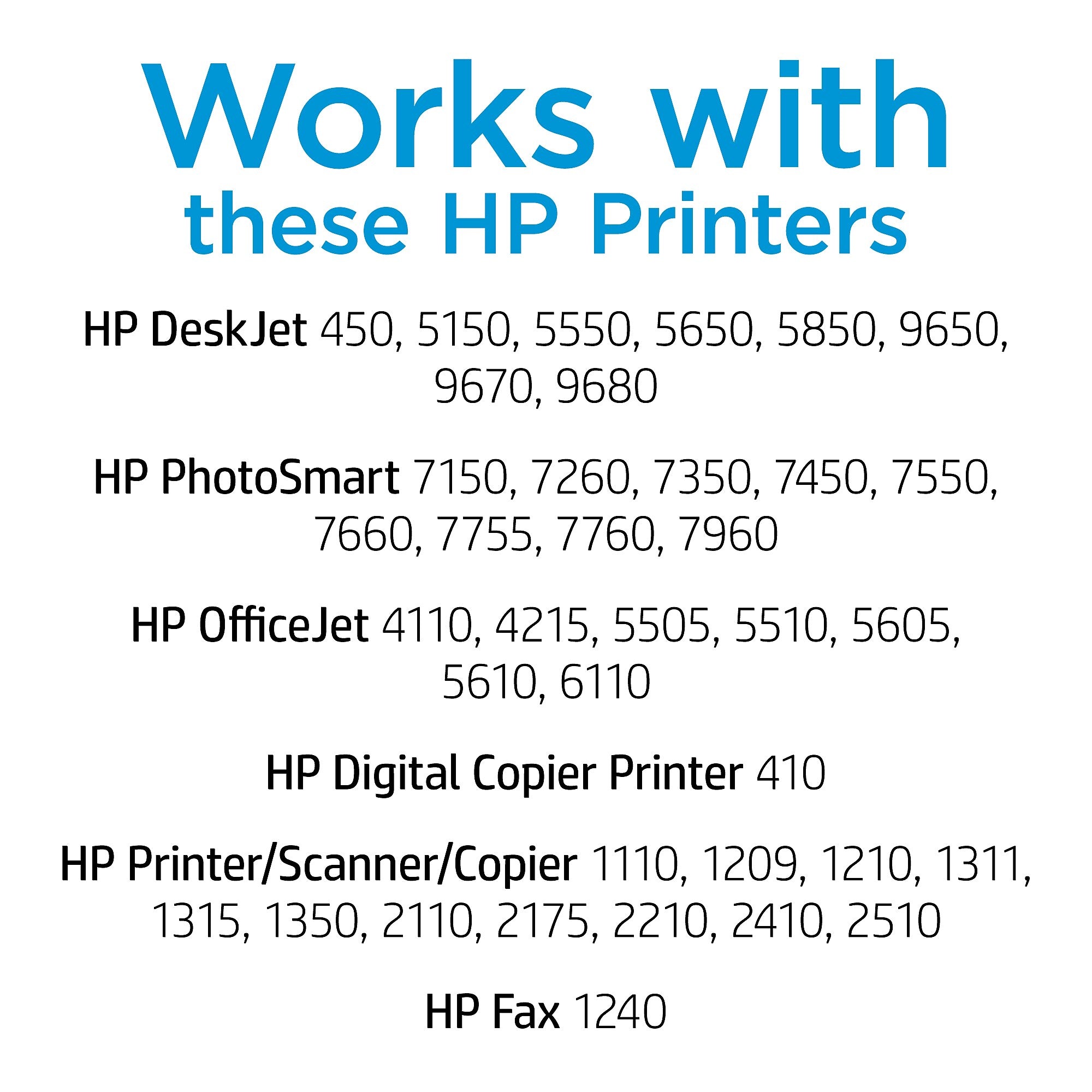 HP 56 Black Standard Yield Ink Cartridge, Prints Up to 520 Pages (C6656AN#140)