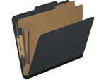 Medical Arts Press Pressboard Classification Folder, 2 Dividers, 2" Expansion, Letter Size, Black, 10/Box (DV-T42-26-3BLK)