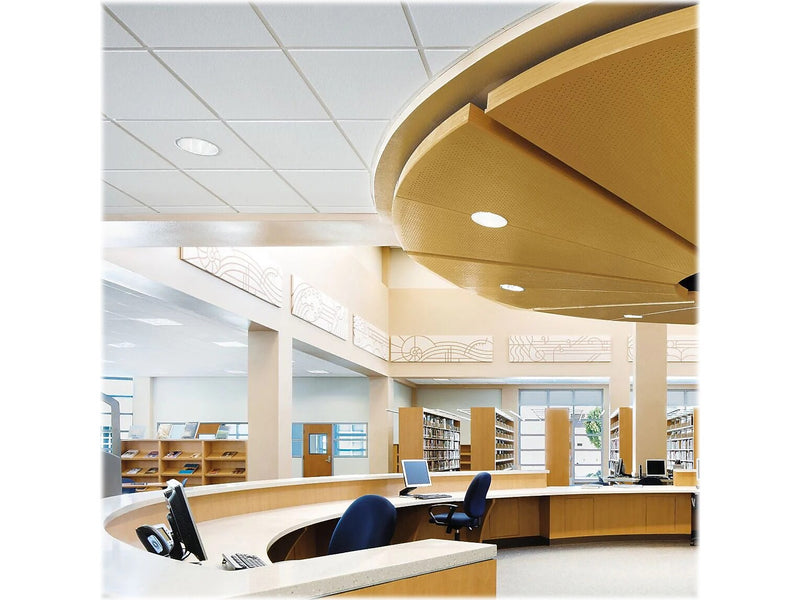 Armstrong MESA Angled Tegular Edge Ceiling Tile, 24" x 24", White, Dozen (BP686)