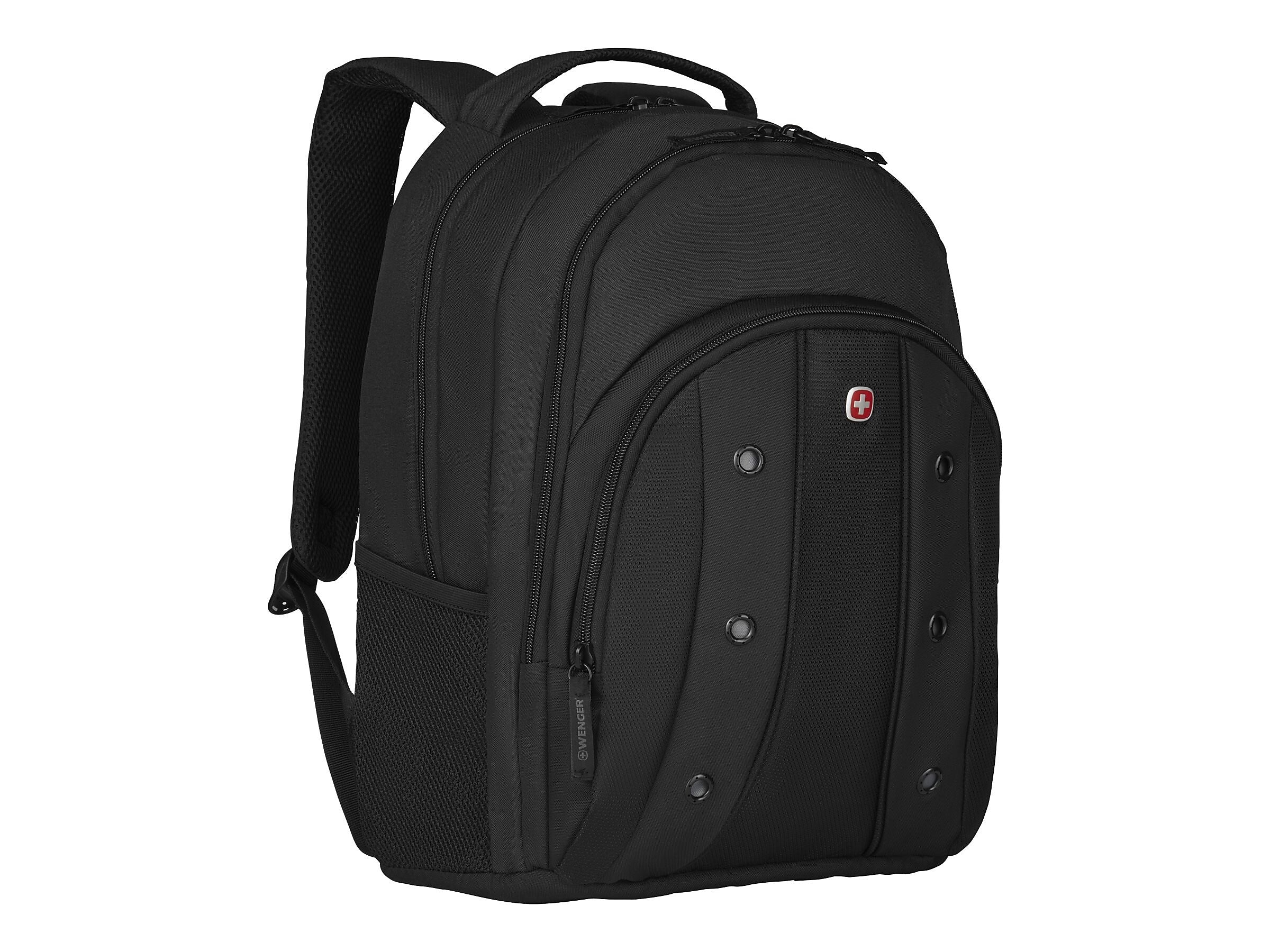 Wenger Upload Laptop Backpack, Black Polyester (64081001)