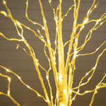 Nearly Natural 6-ft Pre-Lit Artificial White Birch Tree with 300 Warm White LED Lights (T4910)