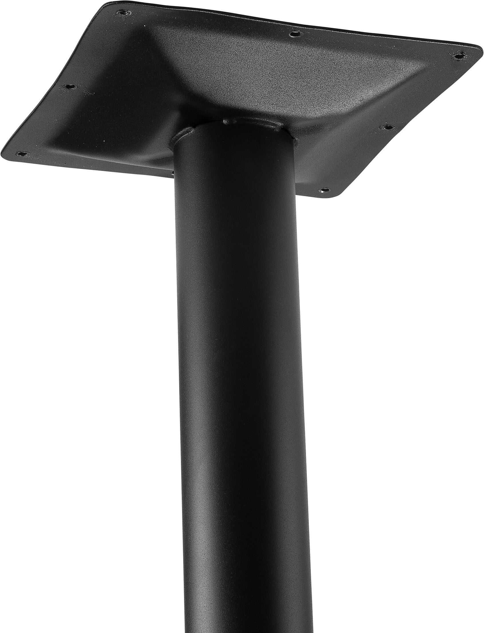 NPS CT Series 36" Round 30" Height Cafe Table, Round Base, Black Frame/Mahogany Top (CT13636RDPBTMMY)