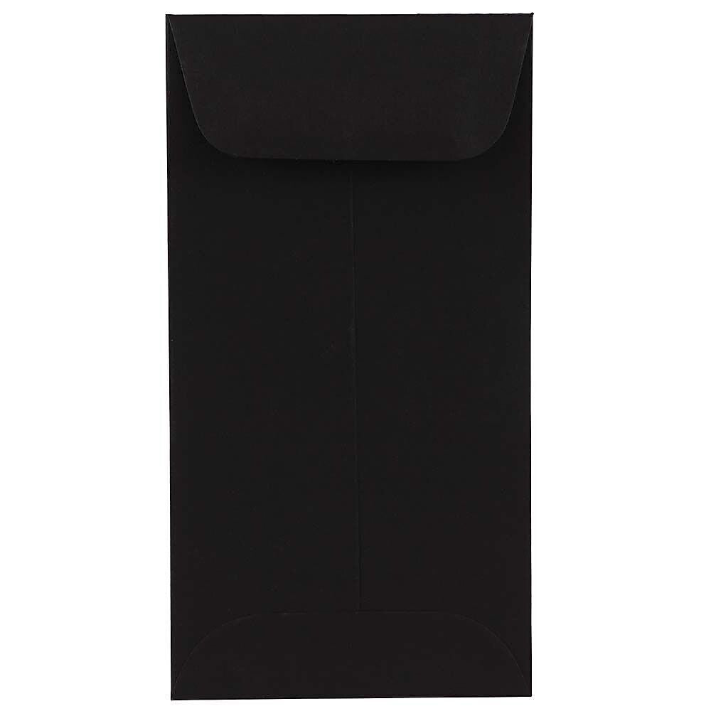 JAM Paper #7 Envelope 3 1/2" x 6 1/2", Black, 100/Pack (351027549d)