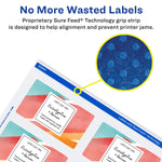 Avery Laser/Inkjet Rectangle Multipurpose Labels, 2" x 3", Matte White, 400 Labels/Box (94237)