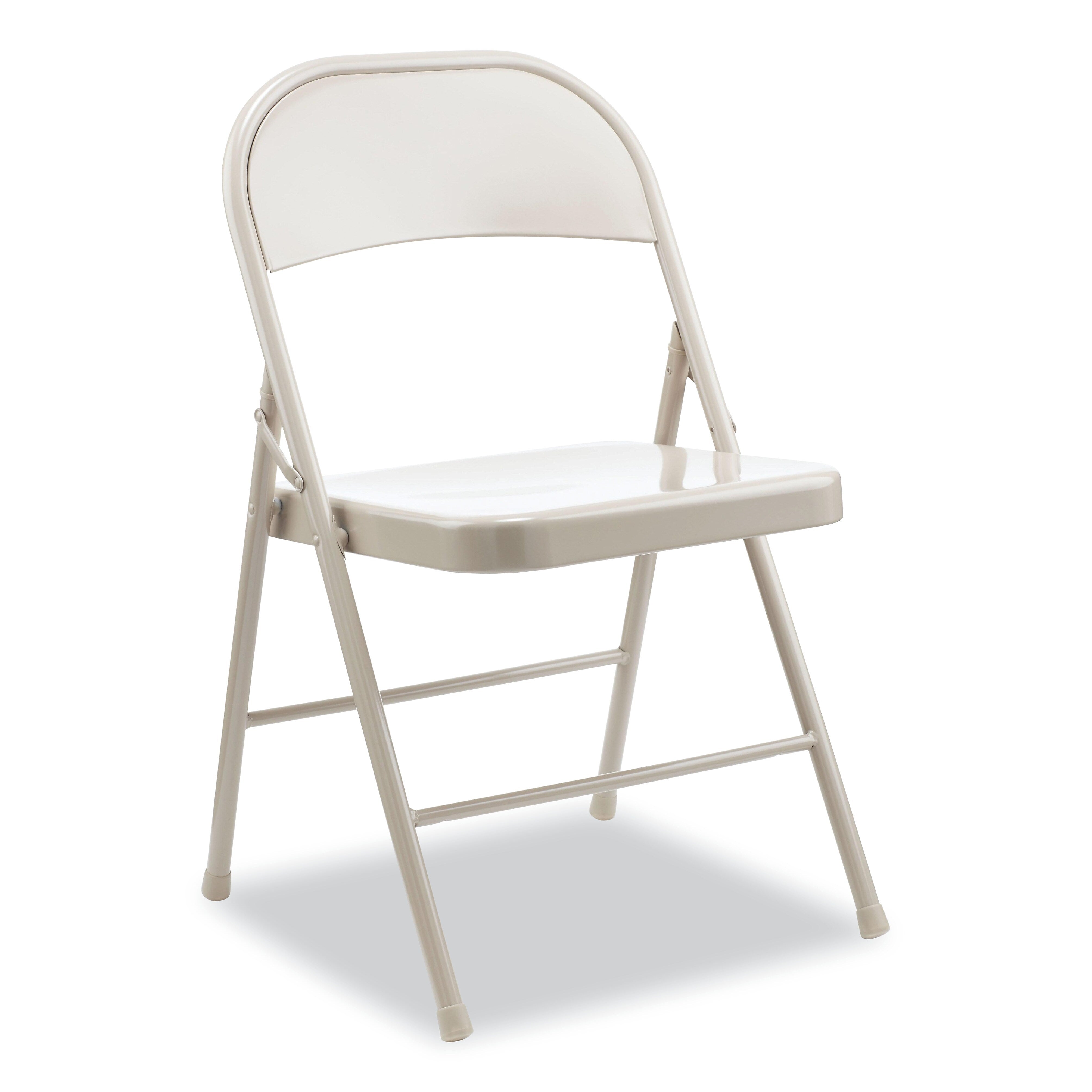 Alera Metal Office Folding Chair, Taupe, 4/Carton (ALECA944)