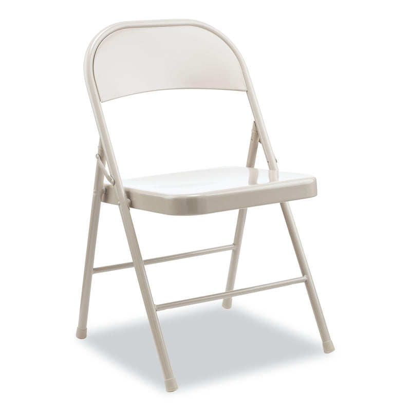 Alera Metal Office Folding Chair, Taupe, 4/Carton (ALECA944)