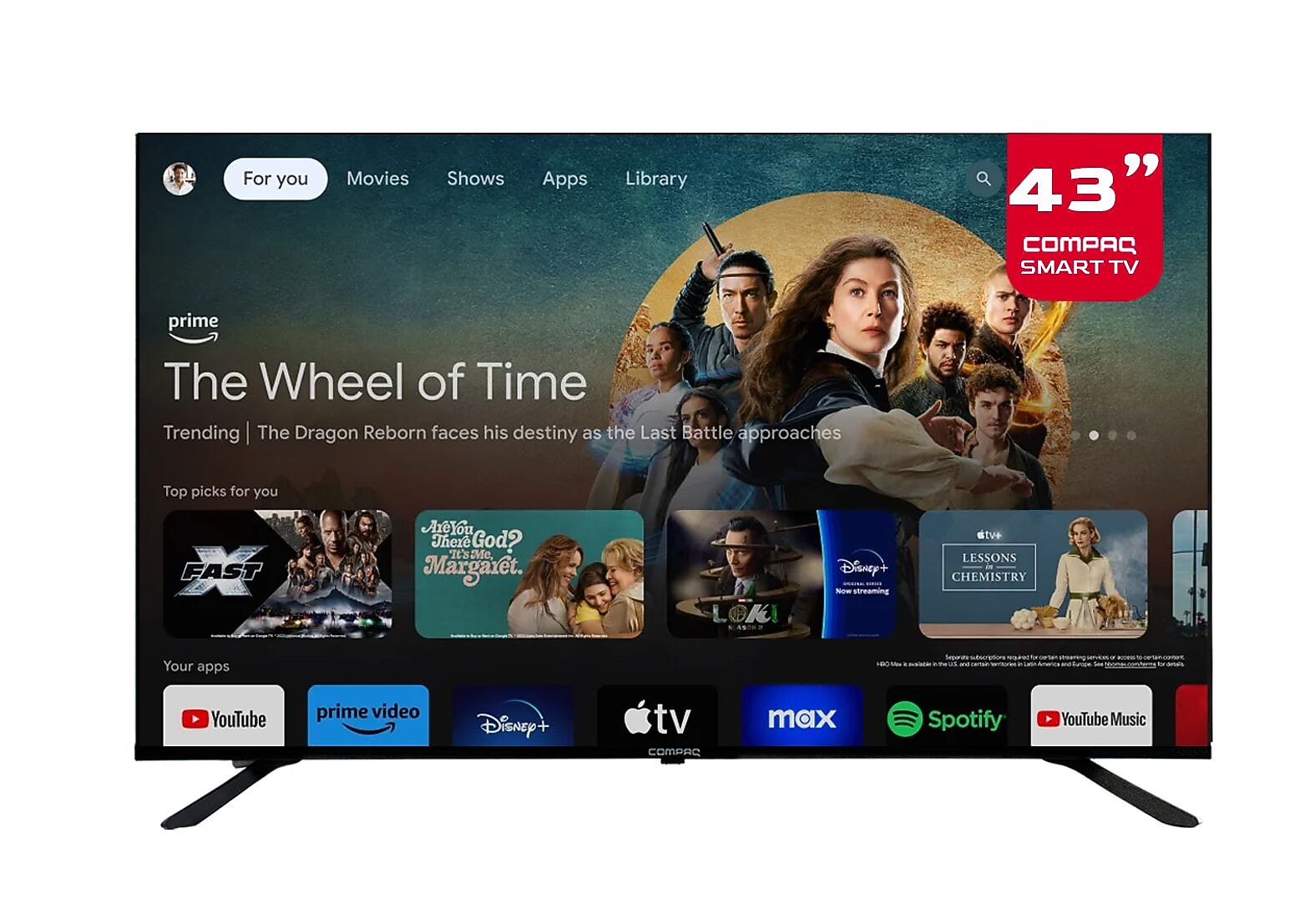 Compaq Smart 43" FHD TV (QLG43EFHF)
