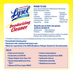 Lysol Professional Disinfecting Deodorizing Cleaner, Concentrate, Lemon Scent, 128 oz. (3624176334)