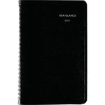 2026 AT-A-GLANCE DayMinder 5" x 8" Weekly Appointment Book, Faux Leather Cover, Black (G210-00-26)