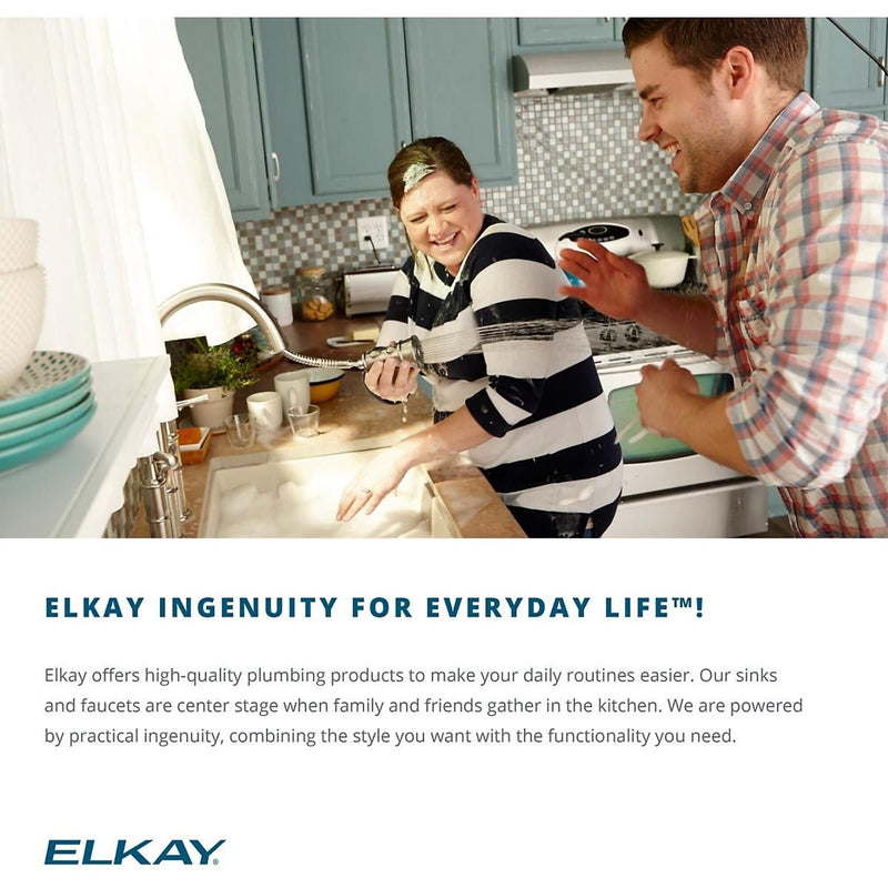 Elkay Lustertone 22" Drop In Single Basin Stainless Steel Kitchen Sink (LRAD2219653)
