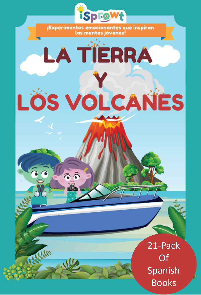 iSprowt Earth & Volcanoes Spanish Translation Workbook Kit, Multicolor (785459614557)